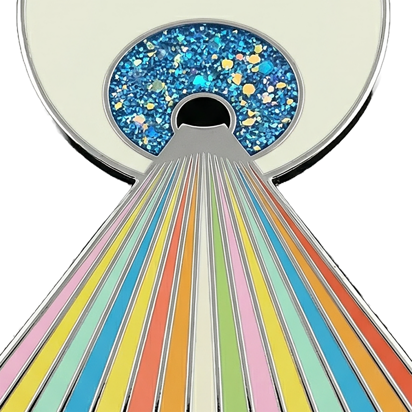 I LOVE BOOSTERS Rainbow Eye Keychain / Bag Charm