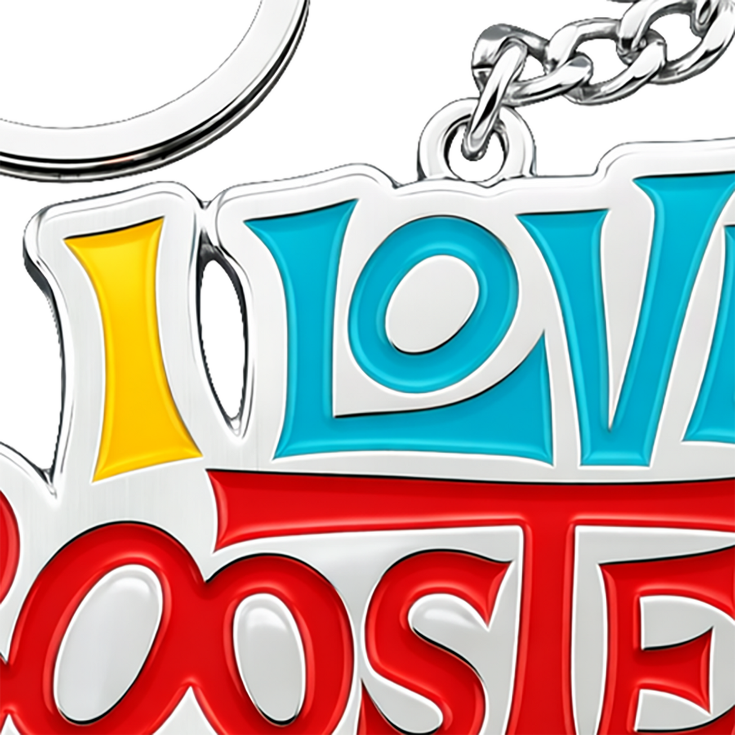 I LOVE BOOSTERS Logo Keychain / Bag Charm