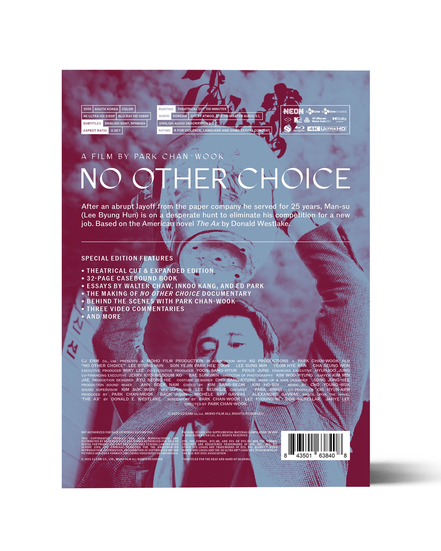 NO OTHER CHOICE: LIMITED EDITION DELUXE 4K & BLU-RAY