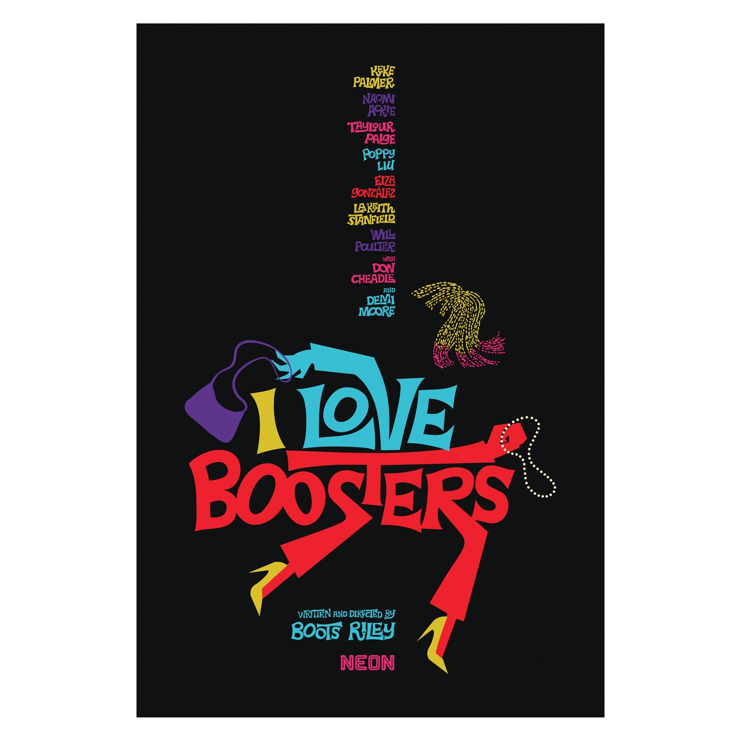 I LOVE BOOSTERS Limited Edition Flocked Poster