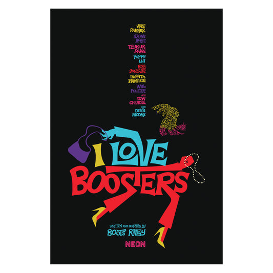 I LOVE BOOSTERS Limited Edition Flocked Poster