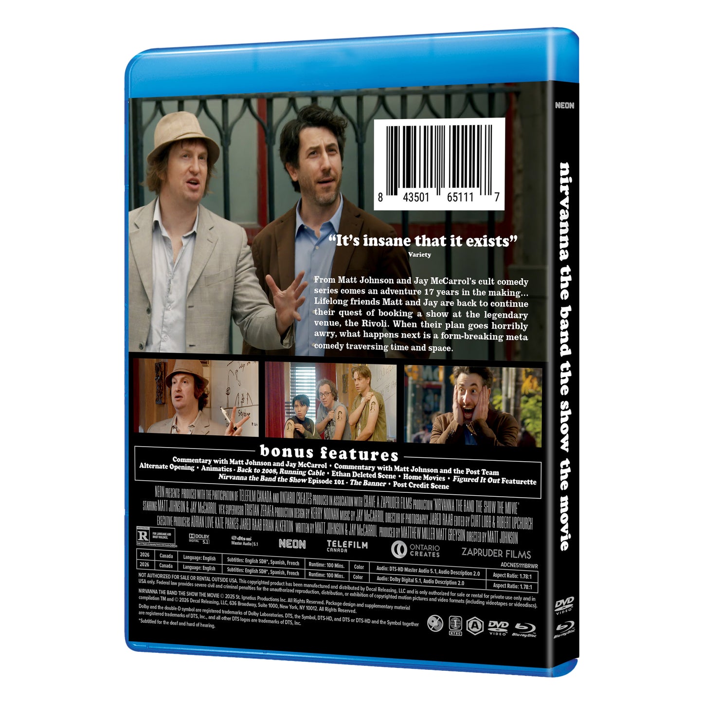 Nirvanna The Band The Show The Movie DVD/Blu-ray Combo