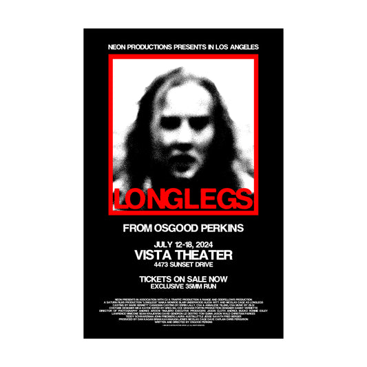 LONGLEGS SIGNED Vista Theatre Print