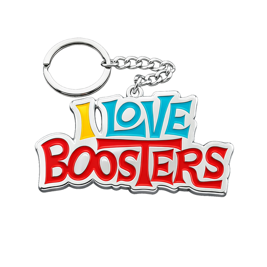 I LOVE BOOSTERS Logo Keychain / Bag Charm
